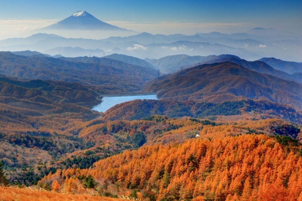 11/1(土) 大菩薩 紅葉と富士山のコラボ